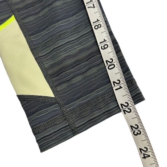 Lululemon Pace Rival Crop 22" Women's 4 Space Dye Twist Dark Slate Fatigue Green - Picture 7 of 7